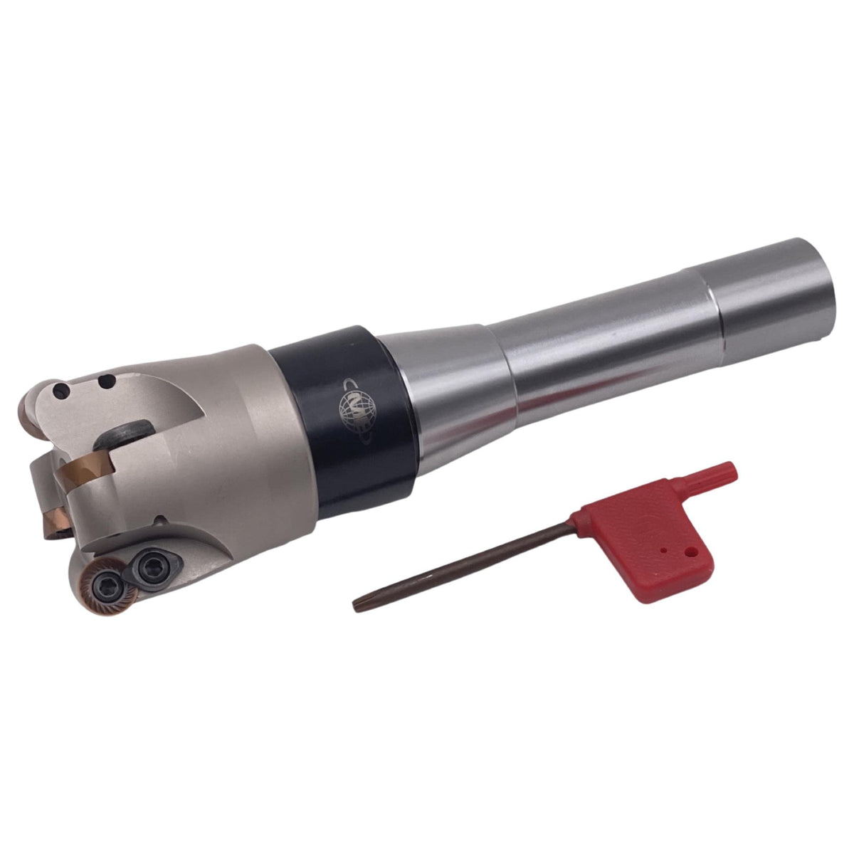 CME 2" 90° Indexable Face Mill w/ R8 Arbor, RCKT1204 Inserts Included, 4 Flutes