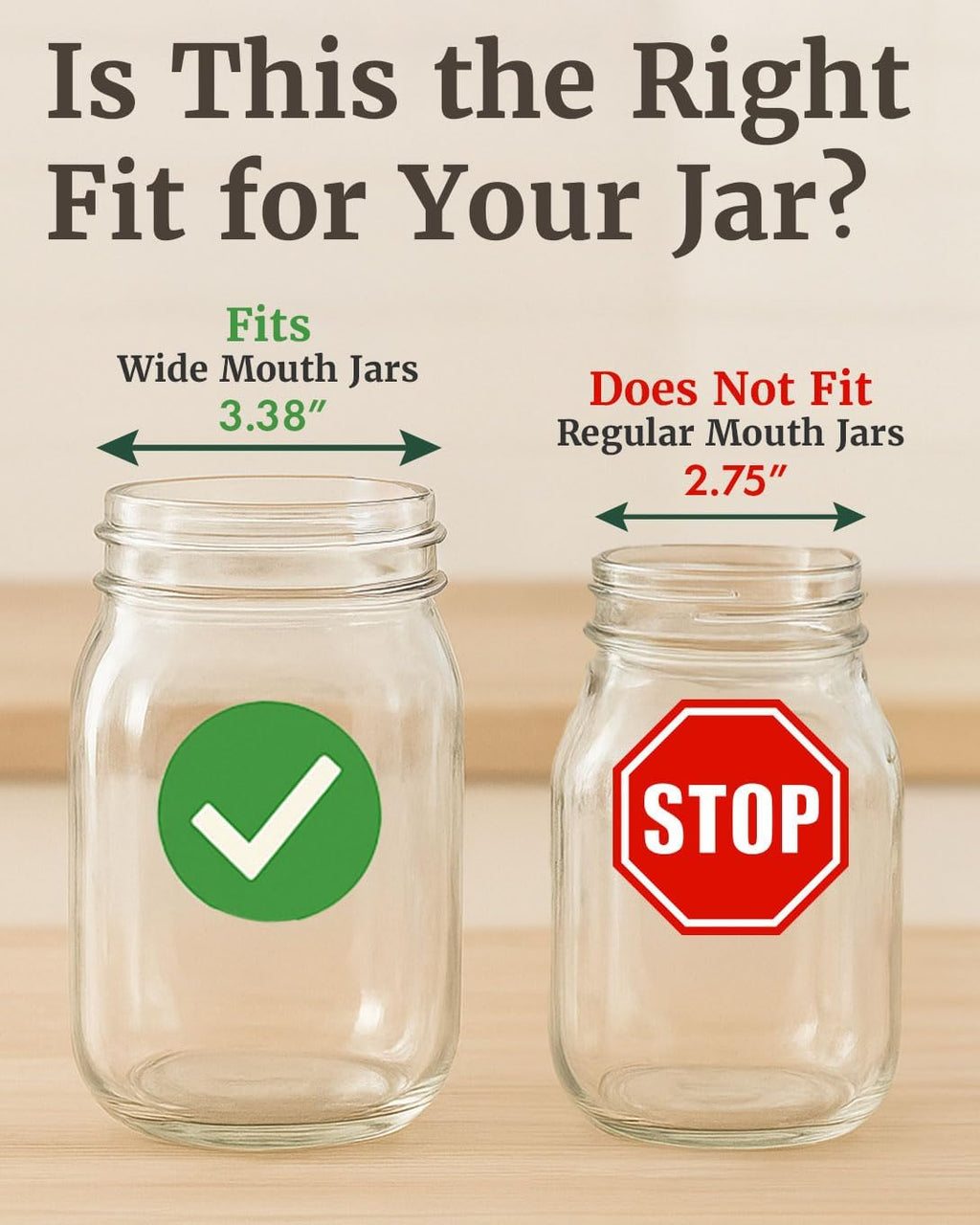 Mason Jar Fermentation Lids - Easy to Use Fermenting Lids for Wide Mouth Mason Jars - Make Delicious Sauerkraut &