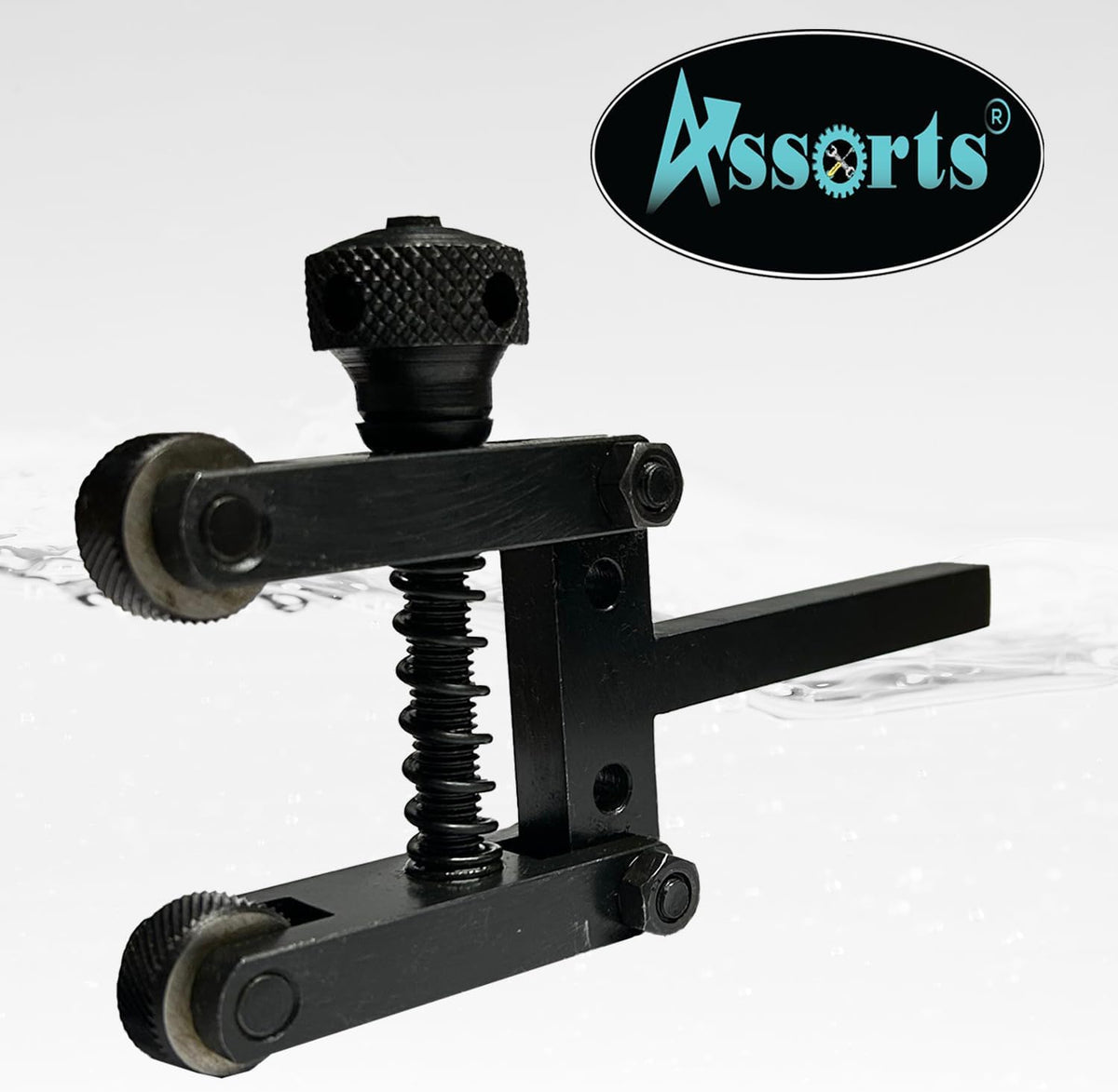 Spring Loaded Clamp Type Knurling Tool for Lathe Machines, 2" Capacity, 3/8" Shank, Precision Metalworking Tool
