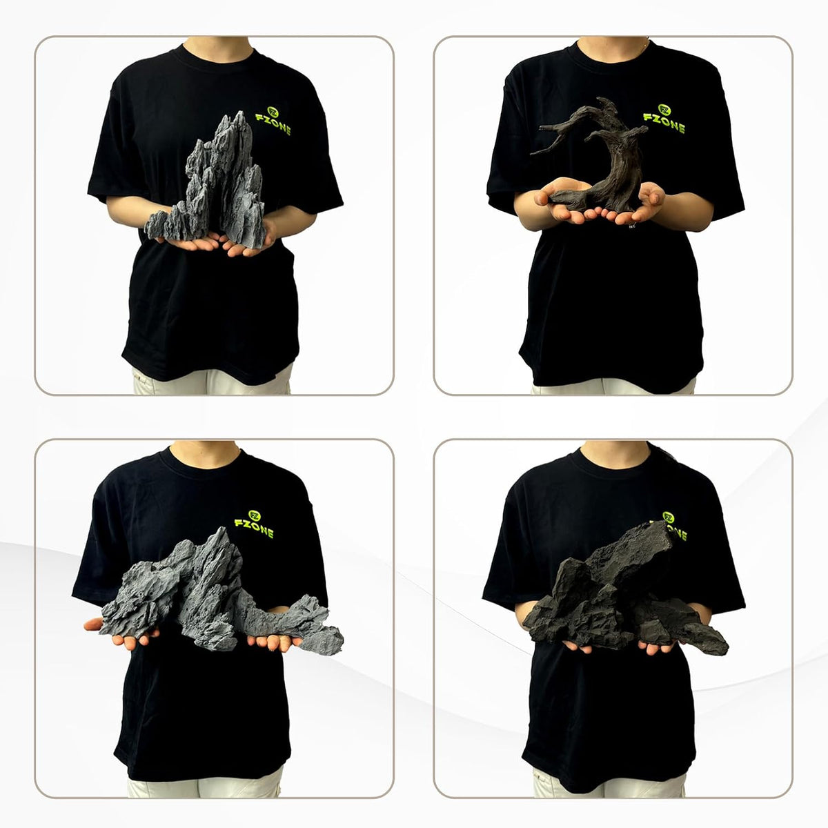 Driftwood for Aquarium Resin Model pH Neutral Aquarium Rocks for Aquascaping,Hardscape