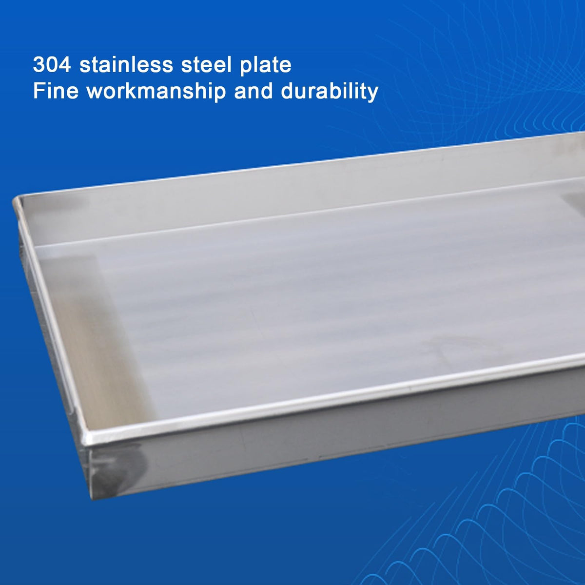 Stainless Steel Washing Machine Pans - Durable 201 Drip Tray for Air Conditioners, Dog Crate, Water & Oil Storage (31x24in / 80x60cm)