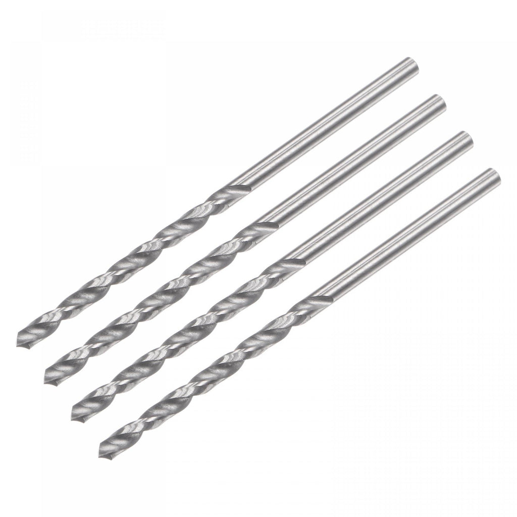 uxcell Solid Carbide Drill Bits, 1.7mm C2/K20 Tungsten Carbide Jobber Drill Bits Straight Shank Drilling Tool for Stainless Steel Aluminum Iron Metal Plastic 4pcs