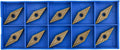 10pcs VNMG160404-MA VNMG331 Carbide Turning Inserts for Lathe Holder MTJNR/L, Gold