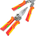 Multi Wire Stripper Tool - Wire Stripper, Voltage Tester Pliers, Hot Wire Judgment AC DC, Wire Twister, Wire Cutter