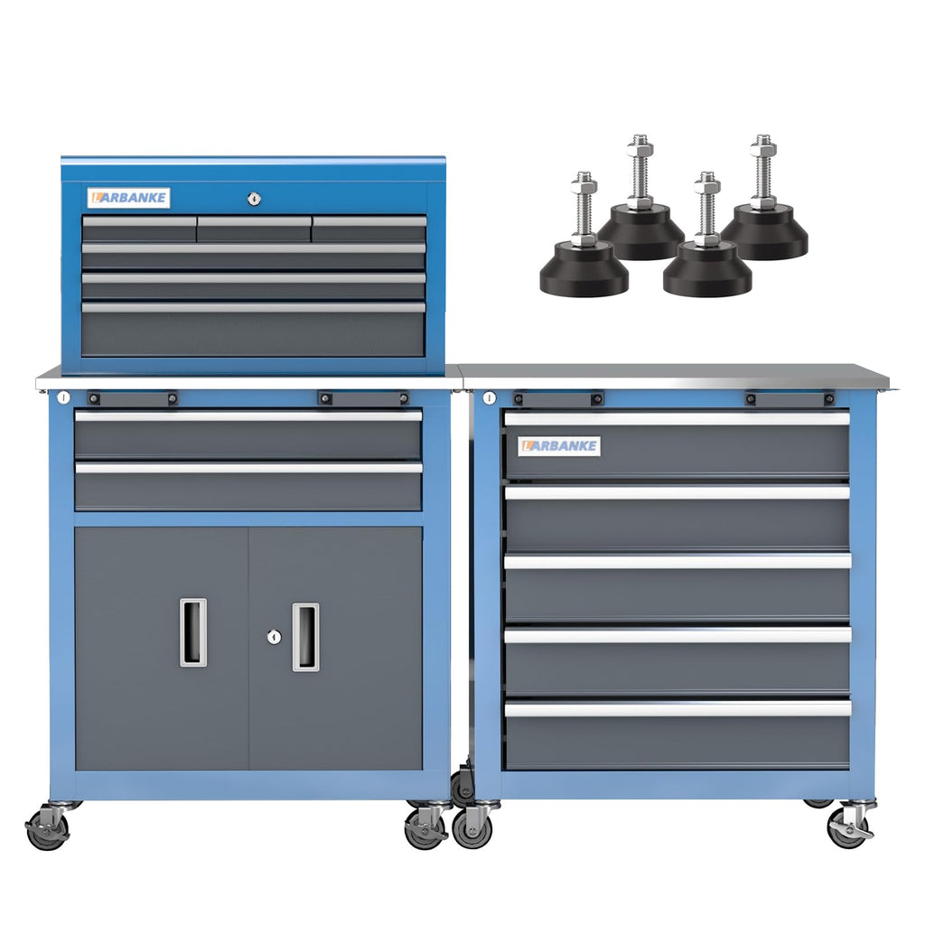Rolling Tool Chest Combination,5-Drawer & 8-Drawer Tool Chest