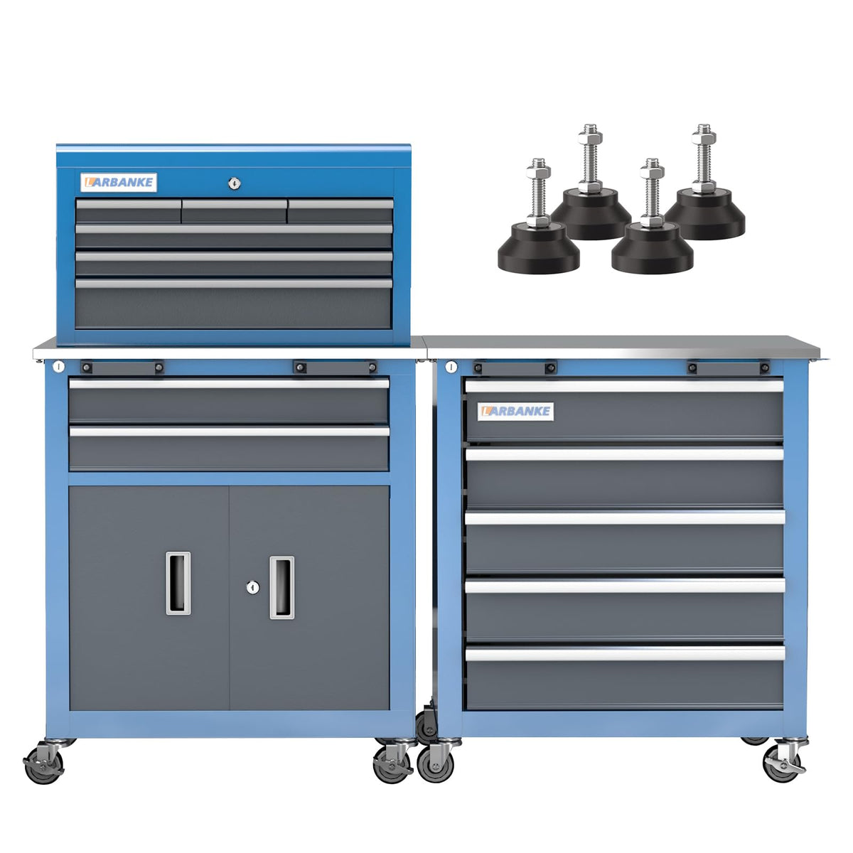 Rolling Tool Chest Combination,5-Drawer & 8-Drawer Tool Chest