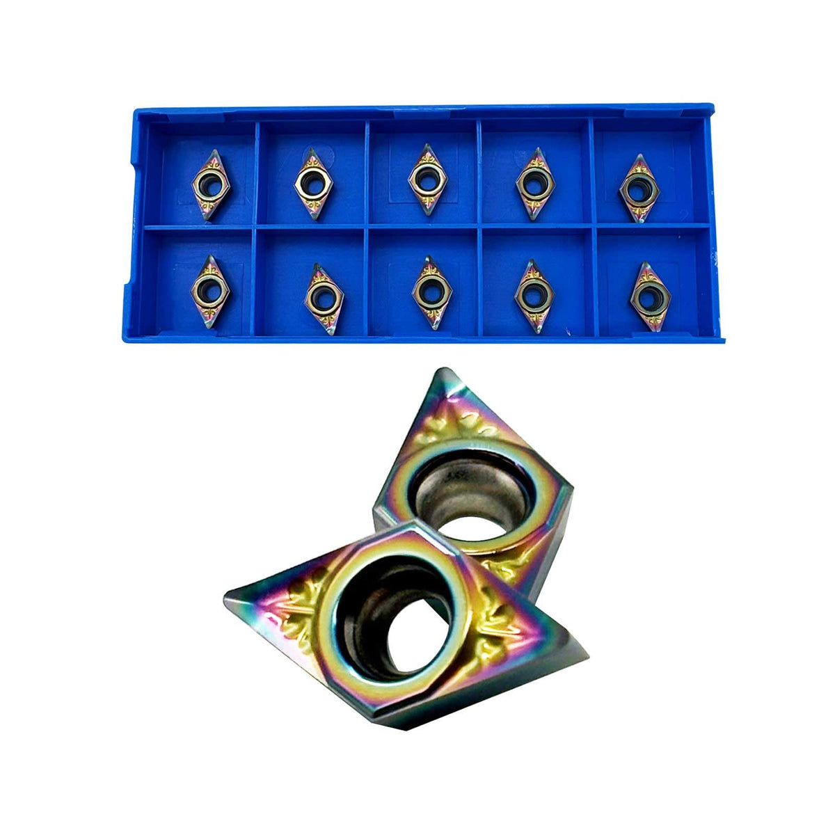 DCGT070204-AK DCGT21.51 Turning Inserts 10pcs DLC Coated Carbide Inserts