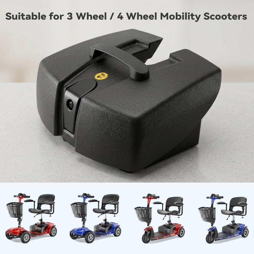Factory Original Battery Case w/ 2pcs 12AH Lead Acid Batteries Compatible with Vive/Elifecenter W3431 MS31 Series Mobility Scooters