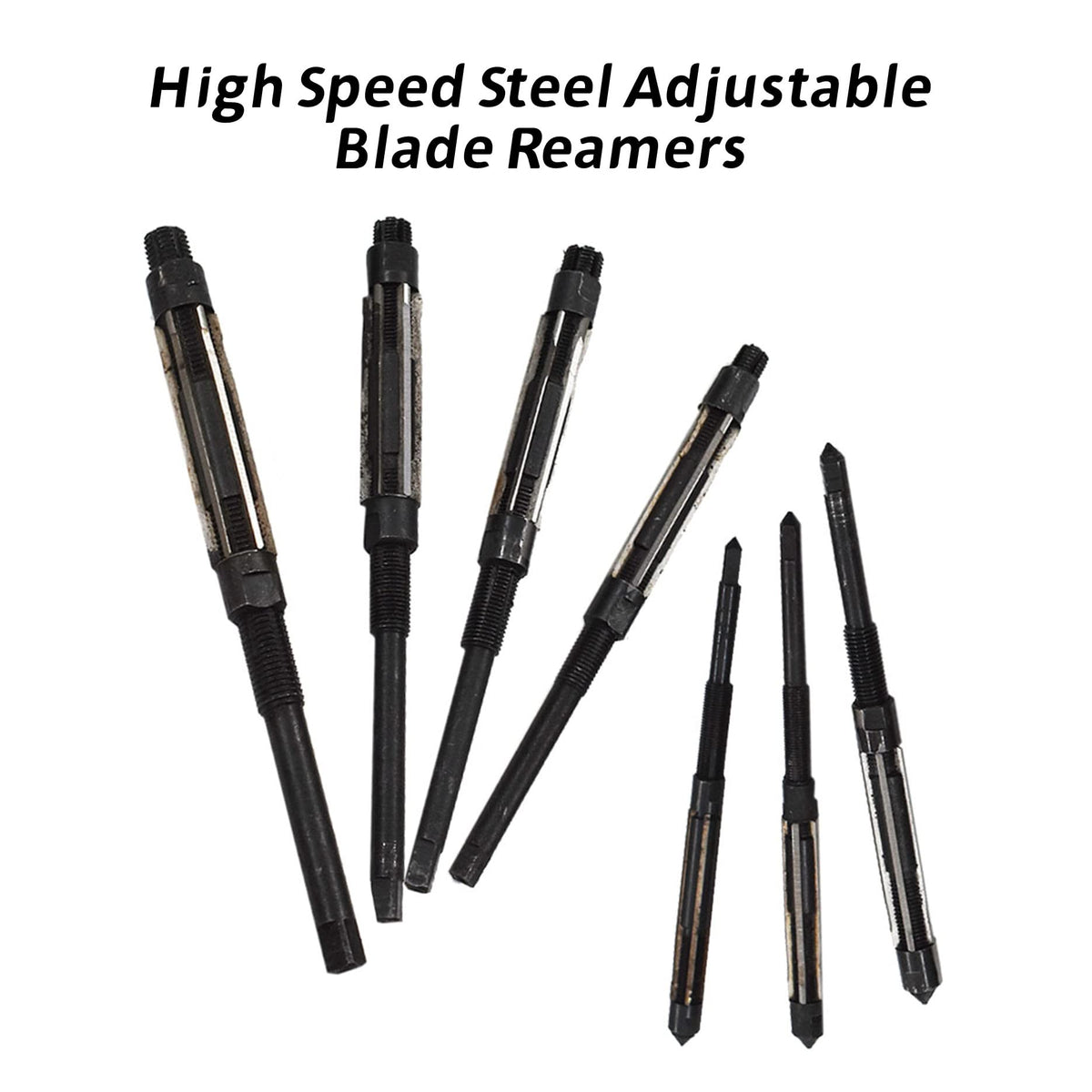 LiGuVCY 7Pcs High Speed Steel Adjustable Hand Reamers HV-H3, 1/4 to 15/32