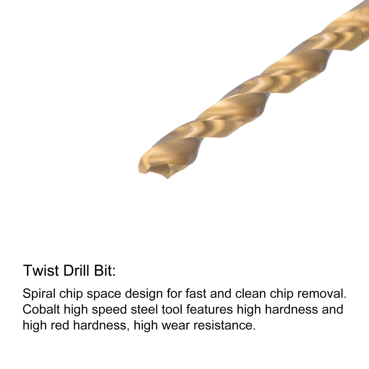 uxcell M4 x 0.7 Spiral Flute Tap and 3.3mm Twist Drill Bit Set, Metric Titanium Plated 6542 High Speed Steel Machine Threading Screw Thread Tap Drilling Tool