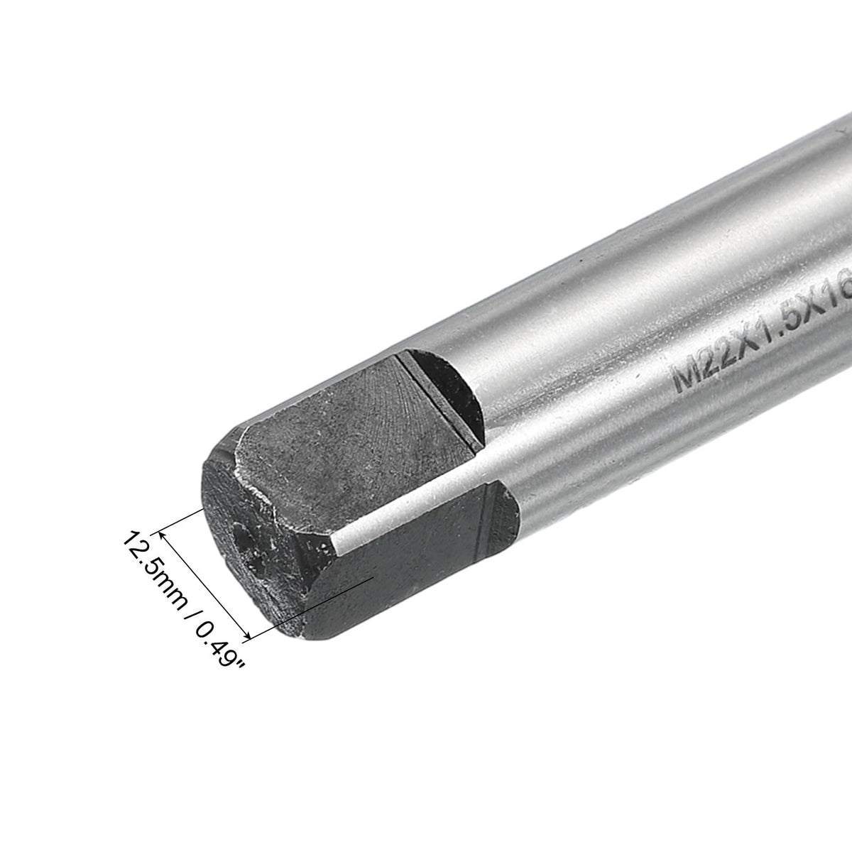 uxcell Metric Thread Tap M22 x 1.5 H2 160mm Extra Long Straight Flute