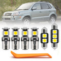 9pcs LED Interior Light Bulbs Kit for Hyun'dai Tucson 2005-2009