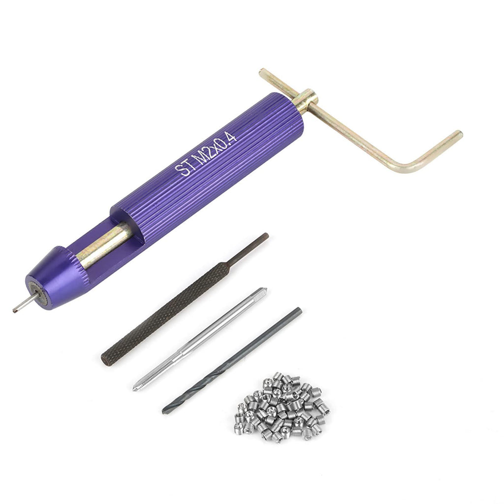 Chazcool 50 PCS Thread Repair Kit, M2 x 0.4 Stainless Steel M2 x 2D