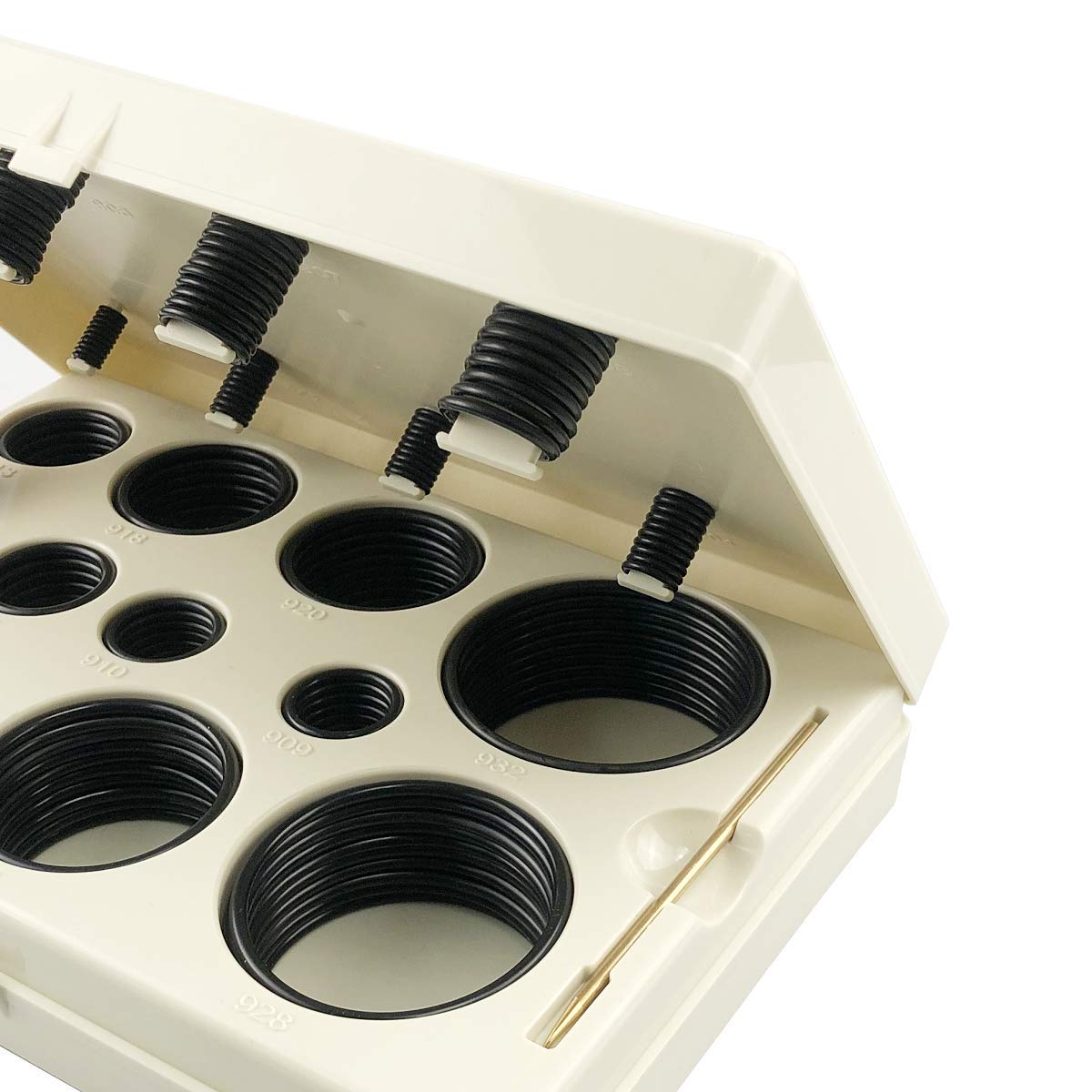 SAE O-Ring BOSS Hydraulic 212 Piece O Ring Assortment Seal Kit Buna-N 90 for Hydraulic Fittings Hoses