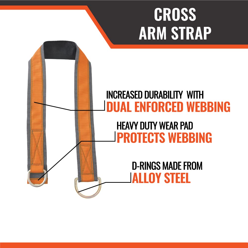 6' Cross Arm Safety Strap, Fall Protection Beam Anchor