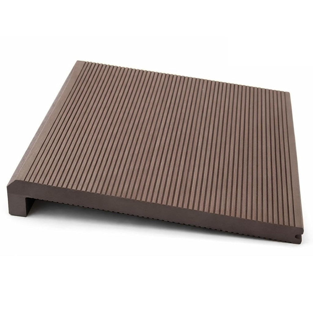 Wood Plastic Composite Outdoor Non Slip Stair Treads with Nose Profile