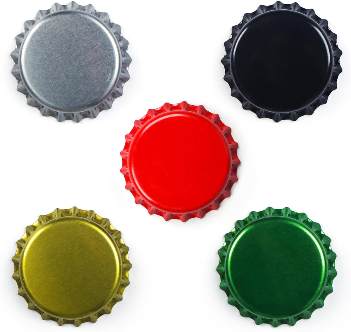 140 Count Beer Bottle Caps Oxygen Absorbing Crowns, Ideal for HomeBrew, 5 Assorted Colors