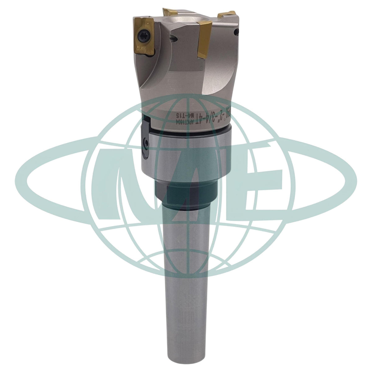 CME 2" 90° Indexable Face Mill w/ MT3 Arbor, APKT1604 Inserts Included, 4 Flutes