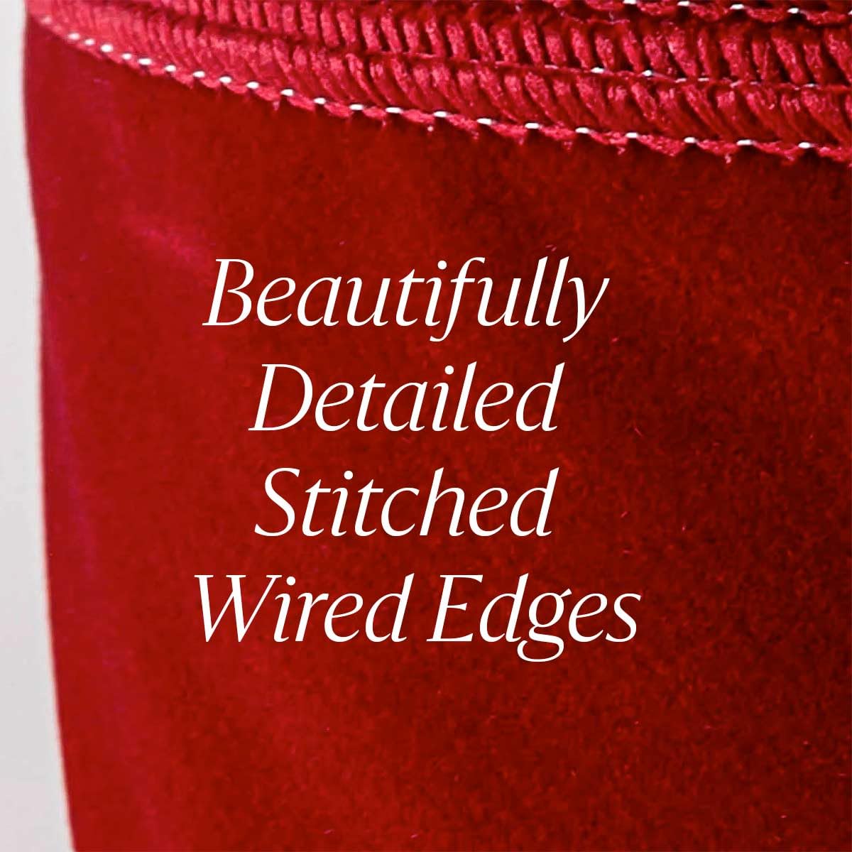 Red Velvet Ribbon 30 Yd Christmas Ribbon Red Wire Cinta de Terciopelo Rojo