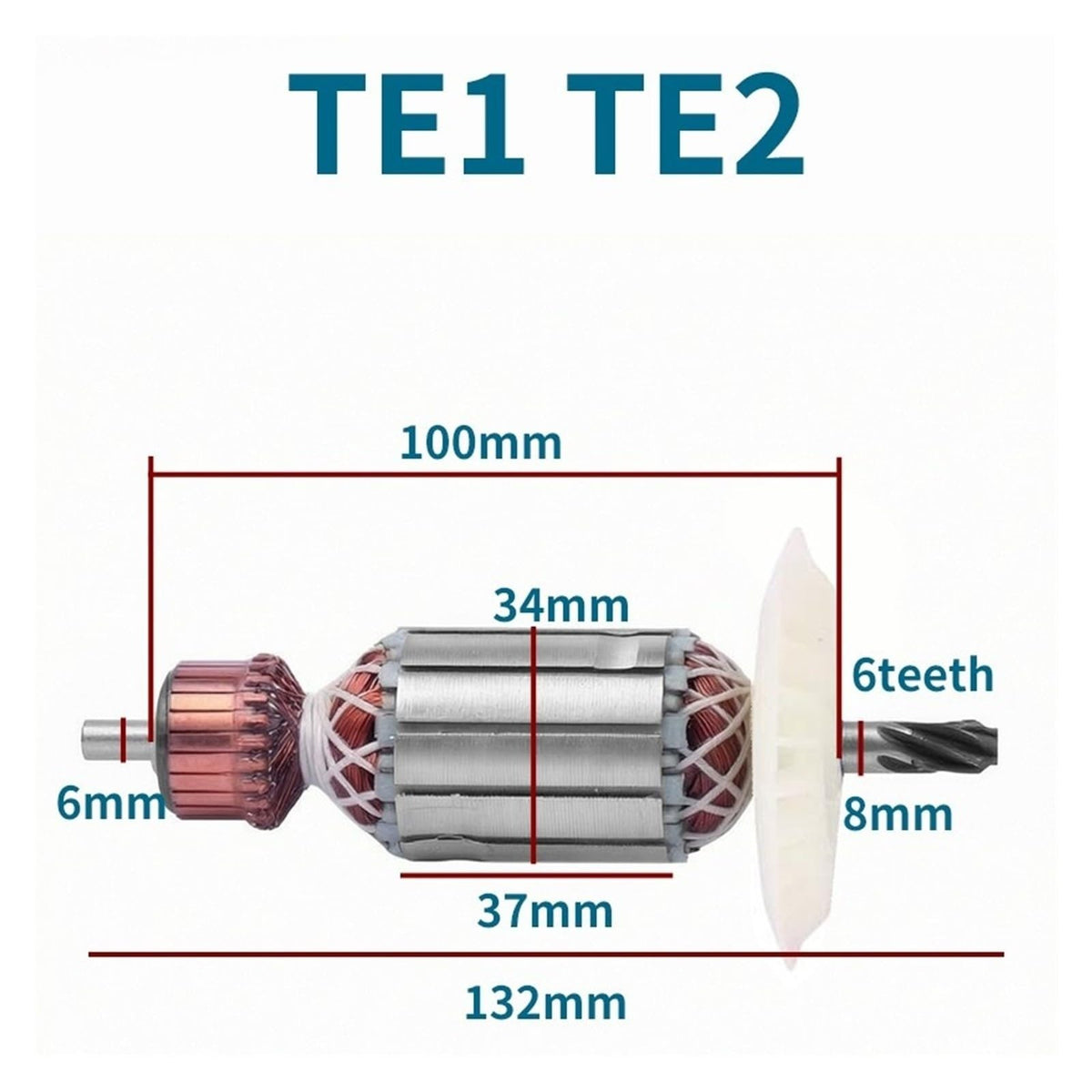 Armature Rotor Anchor Motor Compatible With Hilti TE1 TE2