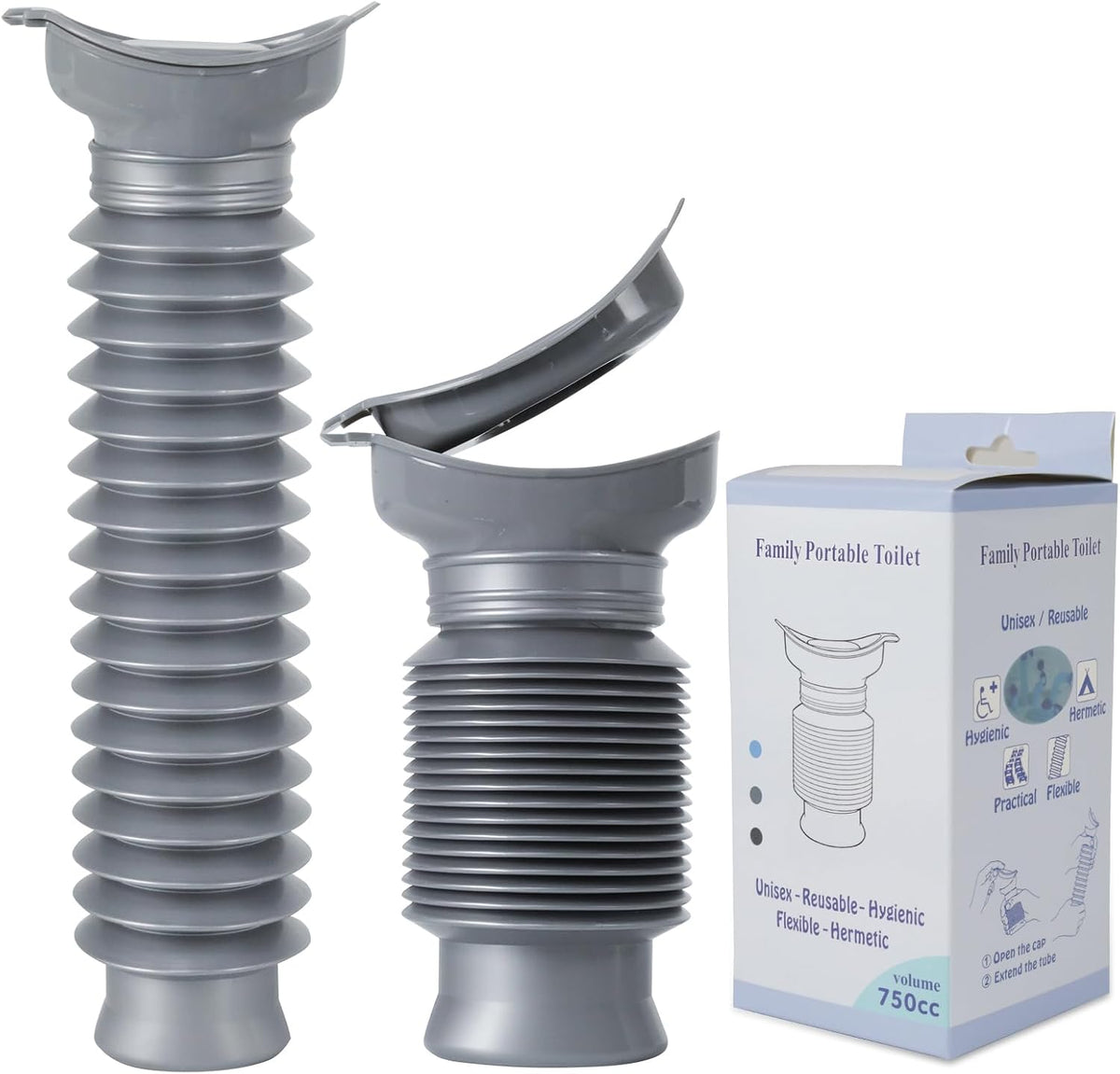 Pee Bottles for Men,Portable Urinal for Men,Collapsible Urine Bottle 750ML | Car Urinals for Men and Women,Emergency