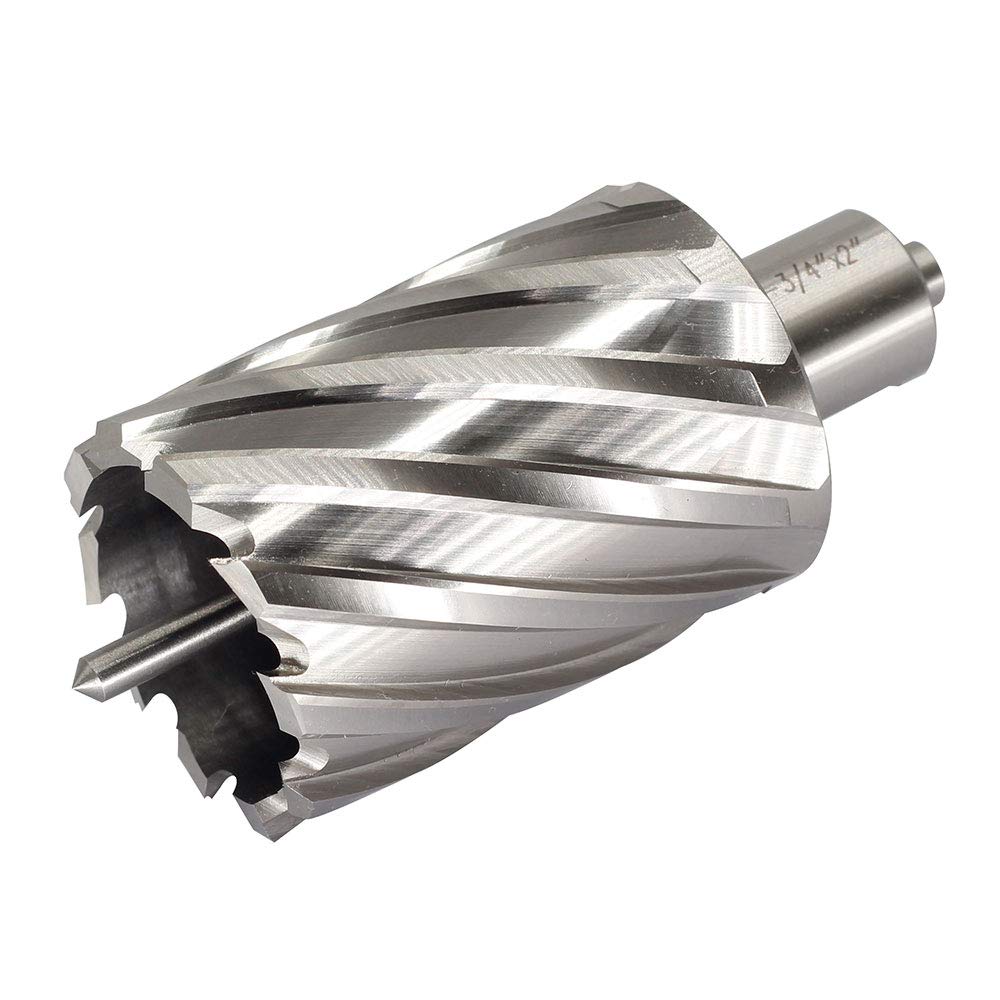 Annular Cutter JESTUOUS 3/4 Inch Weldon Shank 1-3/4 Cut Dia 2 Cut Depth