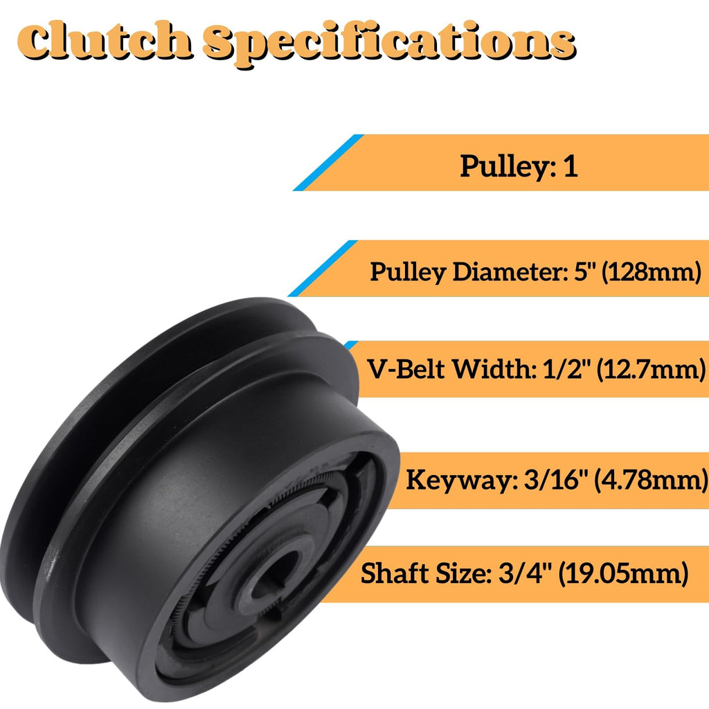 Mixizap Centrifugal Clutch for Wacker VP1340 VP1350 VP1750 Plate Compactors