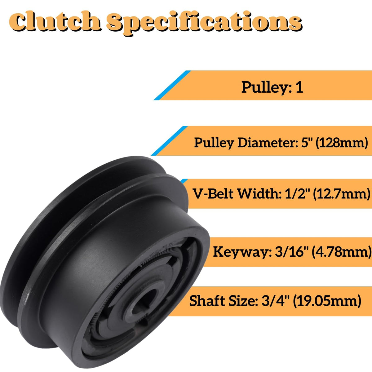Mixizap Centrifugal Clutch for Wacker VP1340 VP1350 VP1750 Plate Compactors