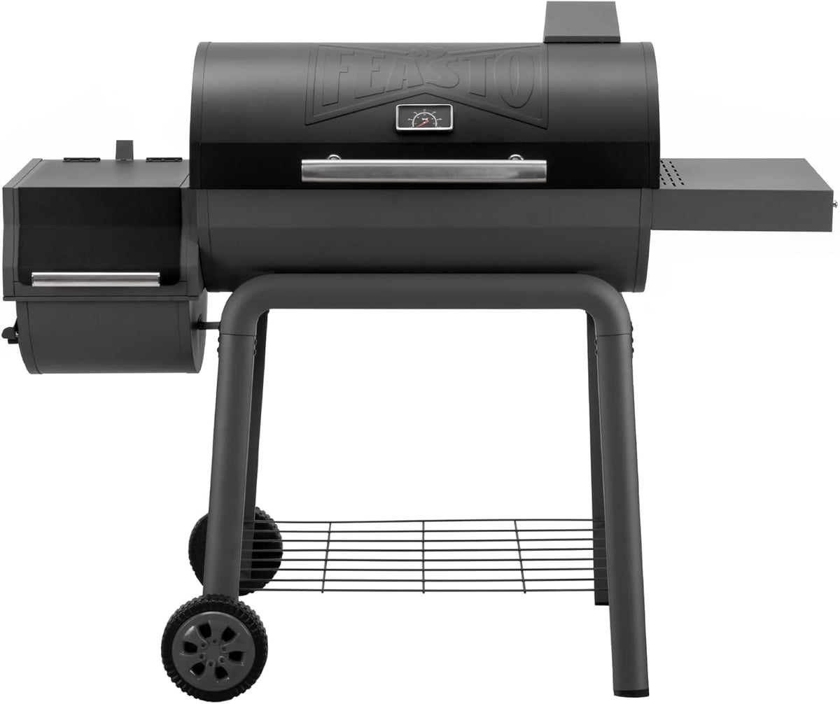 Heavy-Duty 30-Inch Charcoal Grill with Offset Smoker Grill