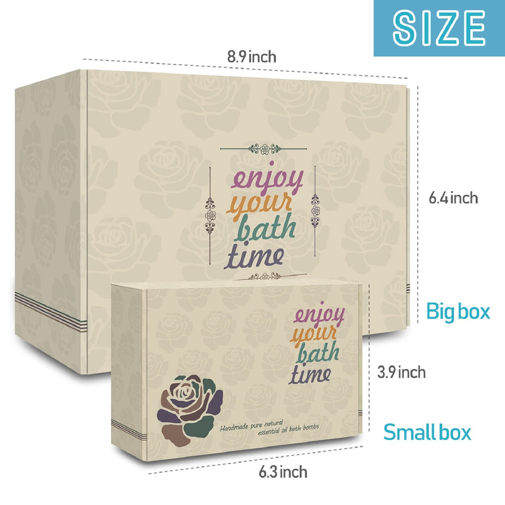 Organic Bath Bomb Set, 24 Moisturizing Essential Oil Fizzies