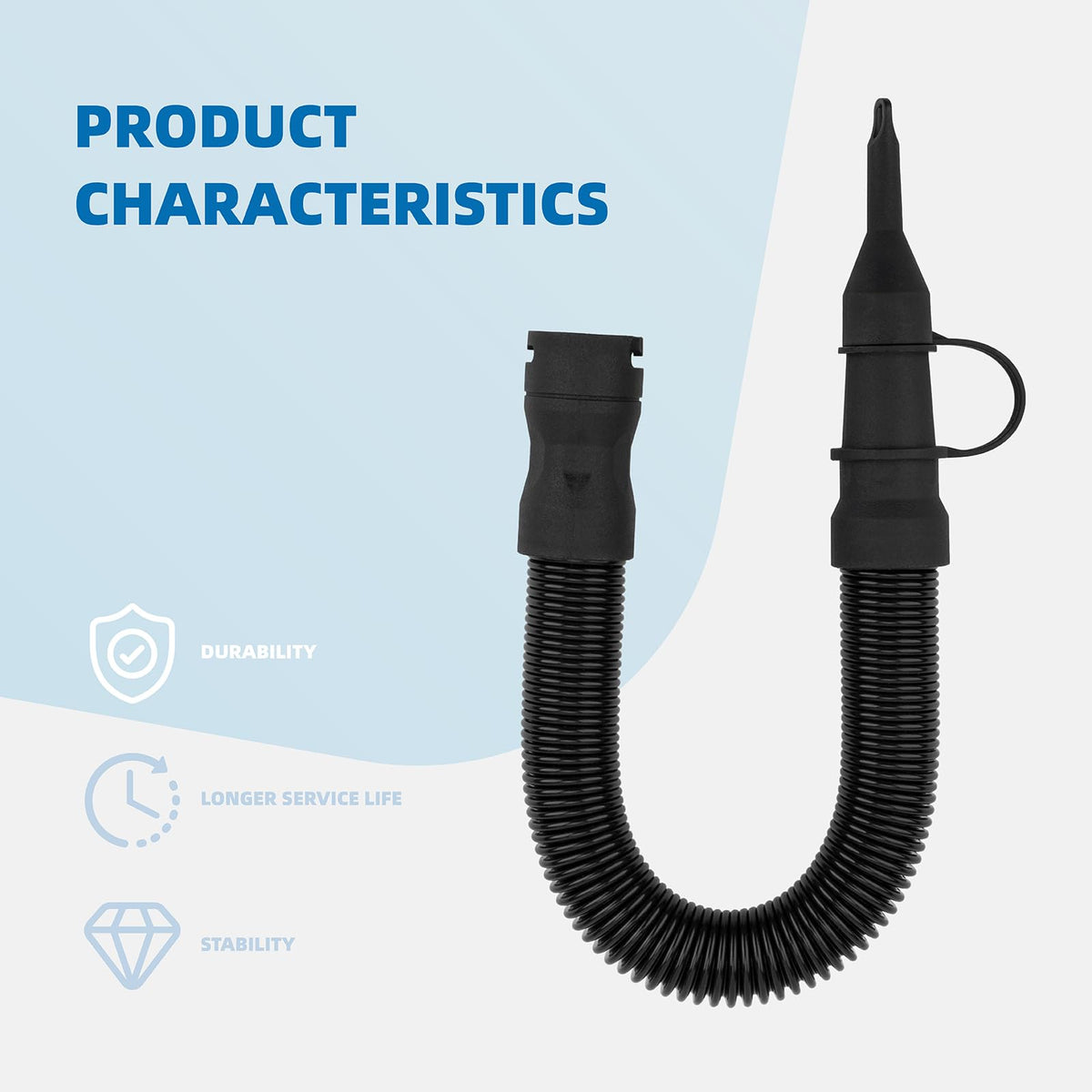 N582637 14” Air Inflator Hose Replacement with Safety Tips