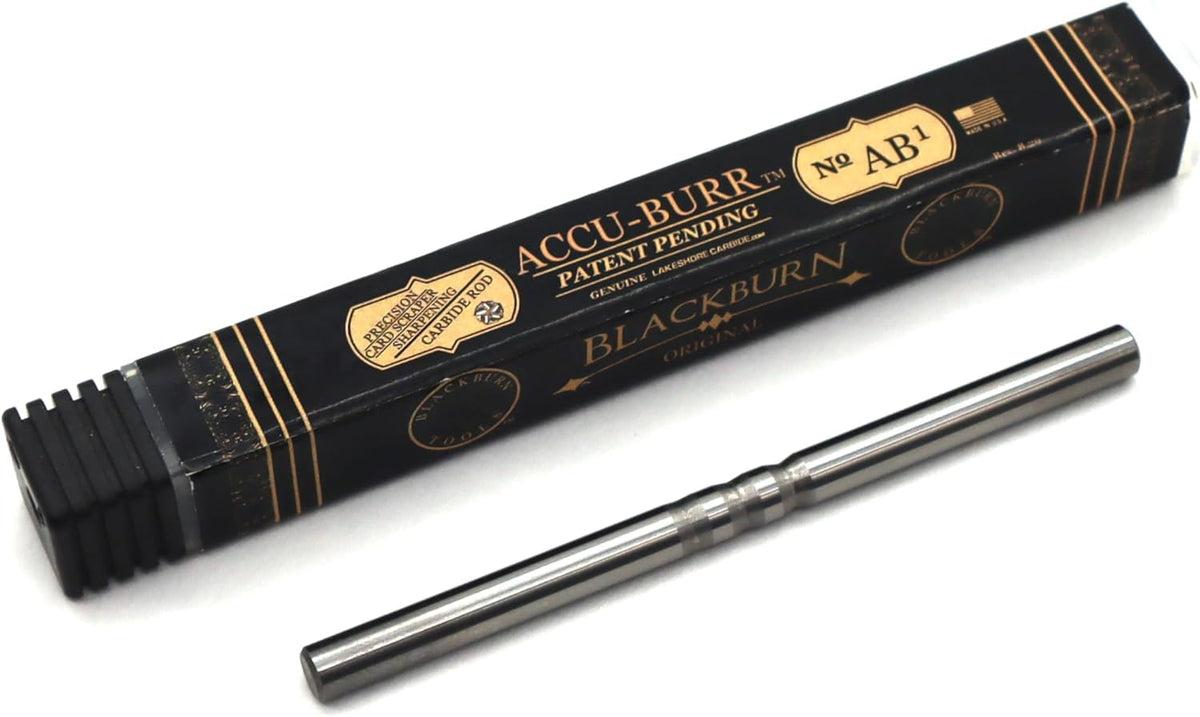 Accu-Burr AB-1 Dual-Sided Card Scraper Burnisher 3/16” Diameter x 3” Long Solid Carbide Rod