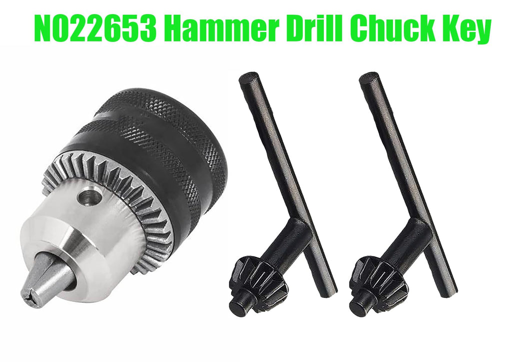 N022653 Hammer Drill Chuck Key Replacement for DEWALT DW511 DW505K DWE5010 DWD520 DWD520K DWD525K （2/Pack）
