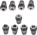 findmall 9Pcs ER16 Spring Collet Set 1/8-3/8" CNC Milling Lathe Tool