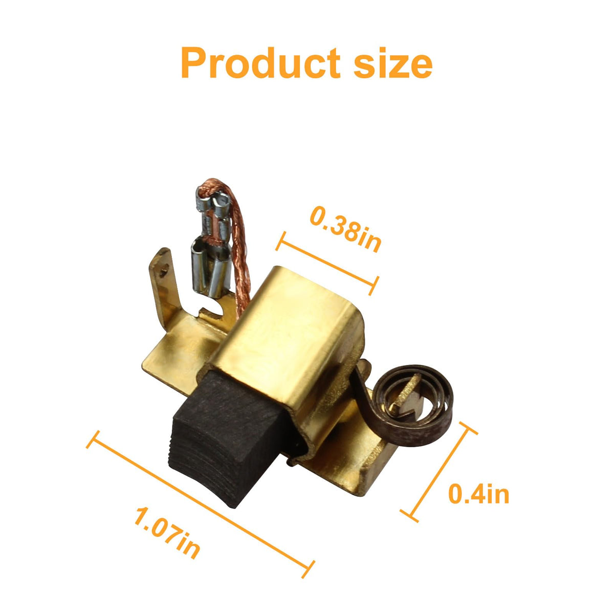 Carbon Brush Assembly 22-18-2240 Fits for Angle Grinder 6146-30,6121-30,6121-31,6146-31, 6146-33,6147-30,6147-31-2 Pcs