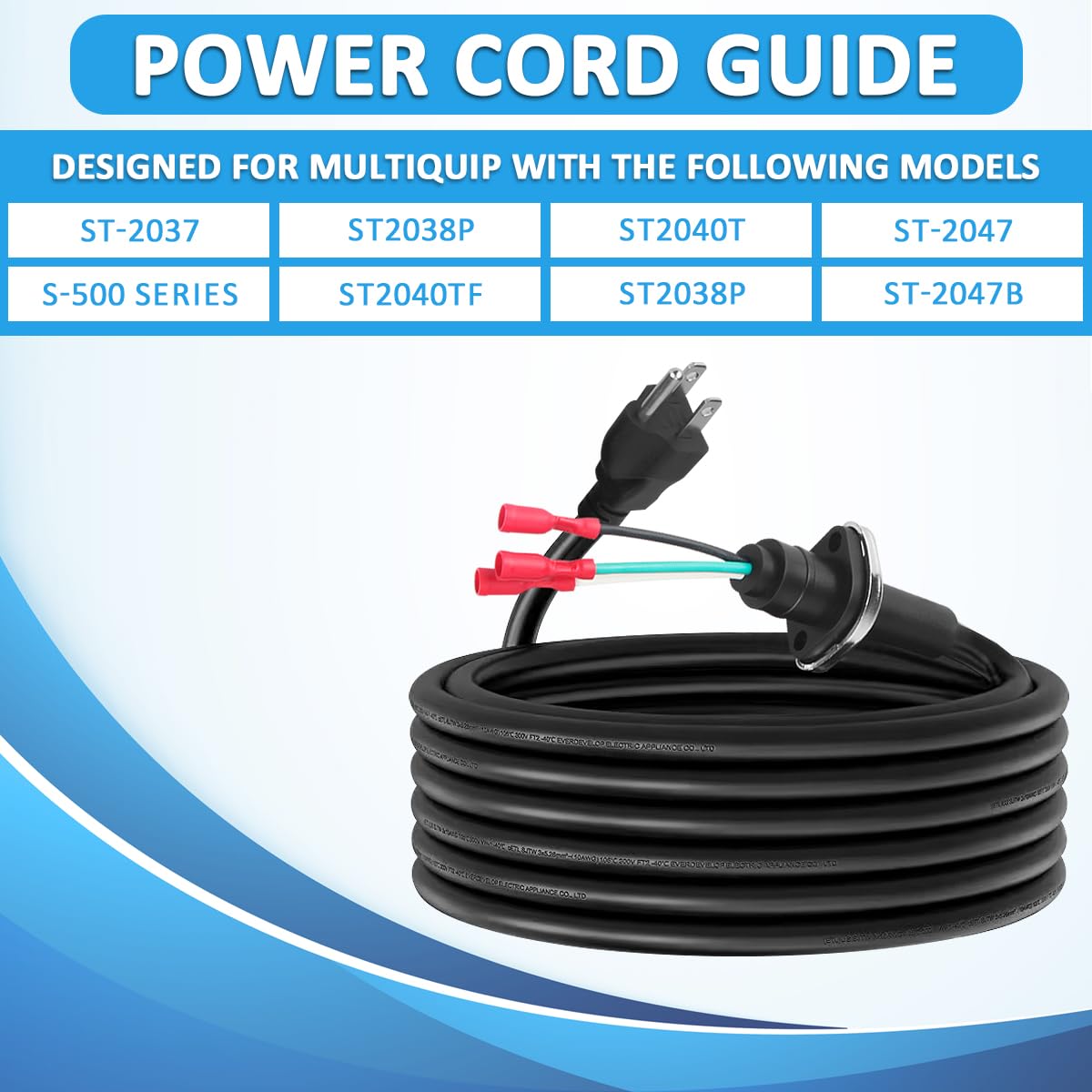 0201503UL120 Submersible Cord Gland 8M for Multiquip ST.1503A S500Ul Pumps
