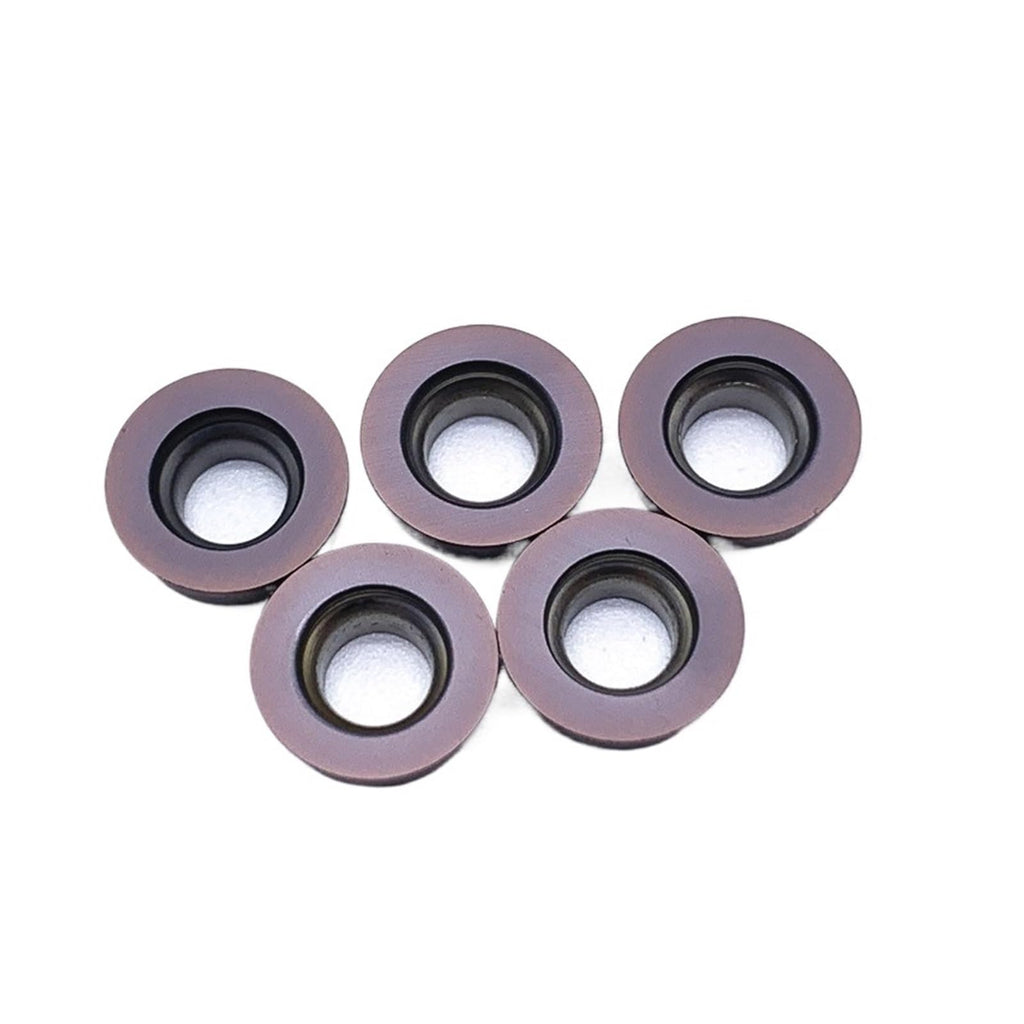 Carbide Turning Inserts 10PCS RPMW1003 RPMT10T3 RPMT08T2 RPMT1204 RPMT1606 Hard Alloy Blade External Turning Tool Lathe Tools(RPMT10T3)