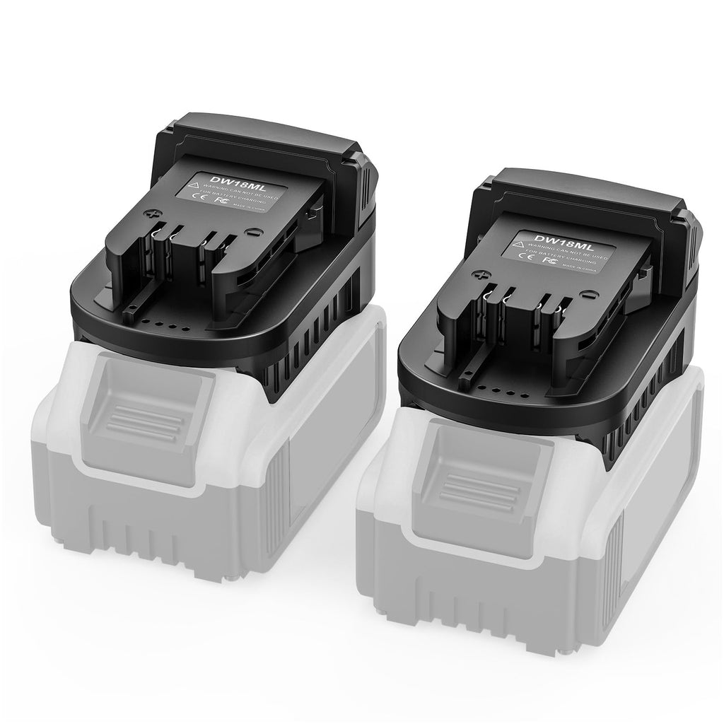 20V Battery Adapter for DeWalt Batteries to Milwaukee 18V Tools 2PK