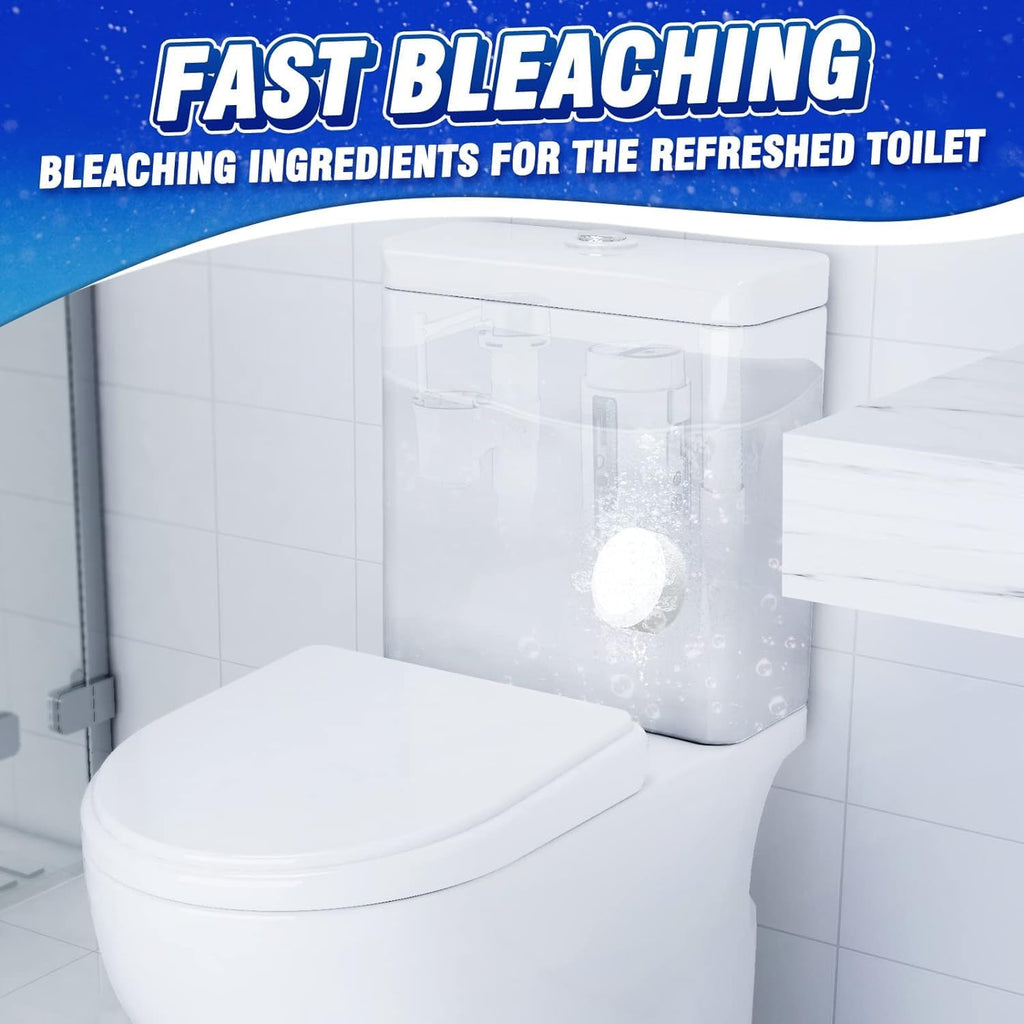 Toilet Bowl Cleaner Tablets, 24 Pack, Auto Bleach, Long-Lasting