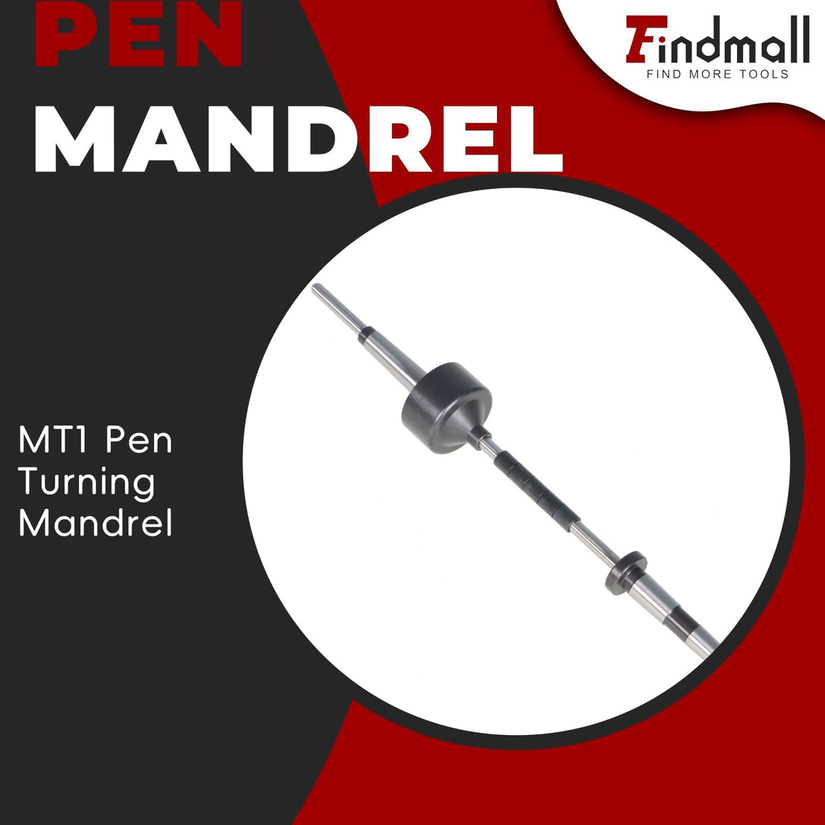findmall MT1 Turning Tools, Pen Turning Mandrel