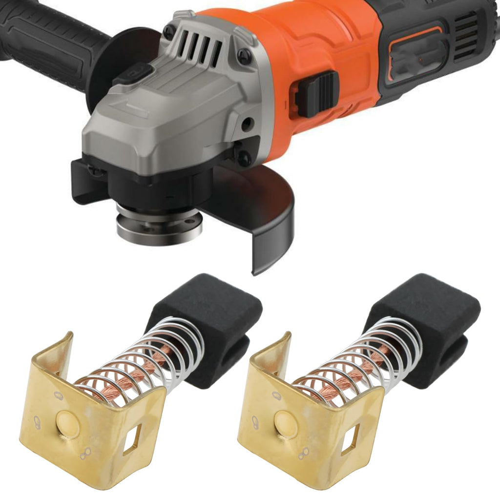 Create idea 2 Pairs Angle Grinders Carbon Brushes N598820 Compatible with Black & Decker BEG010 BDAG71 5x6.5x10.5mm