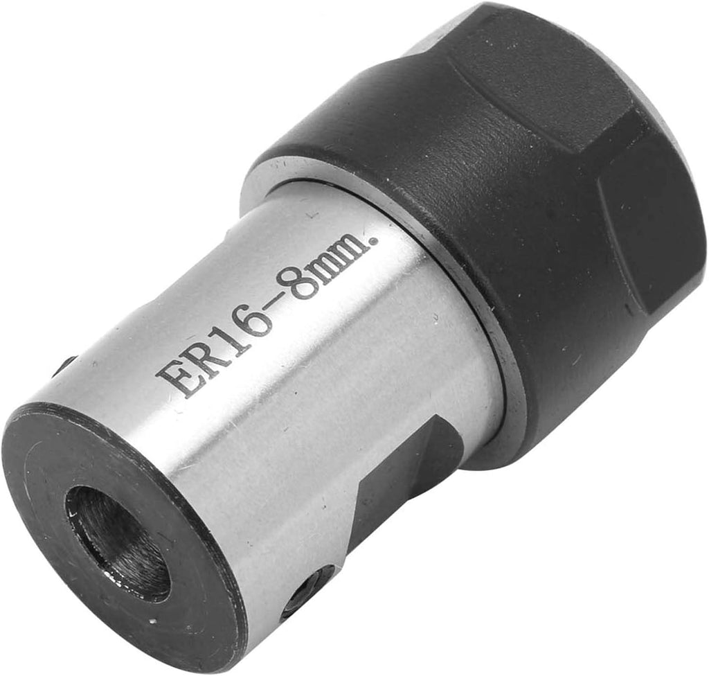 Yunseity ER16 Collet Block Chuck Holder, Spiral Linear Thread, for Lathes, Drilling, Milling, Boring Machines, with Smooth, for Spindle Motor Shaft Clamping (Yunseityouehb37cg9-02)