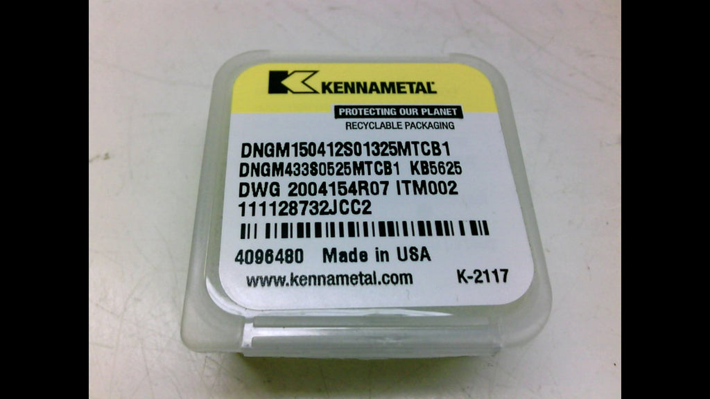 Kennametal Dngm150412s01325mtcb1 Carbide Insert, Turning Insert, Dngm150412s01325mtcb1