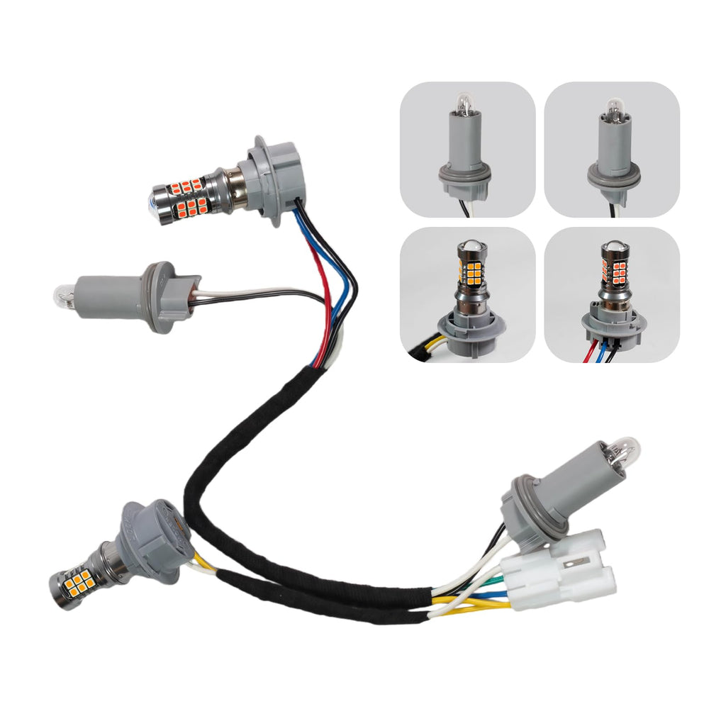 Tail Light Lamp Holder and Wiring Harness Compatible with Sonata 2011-2014