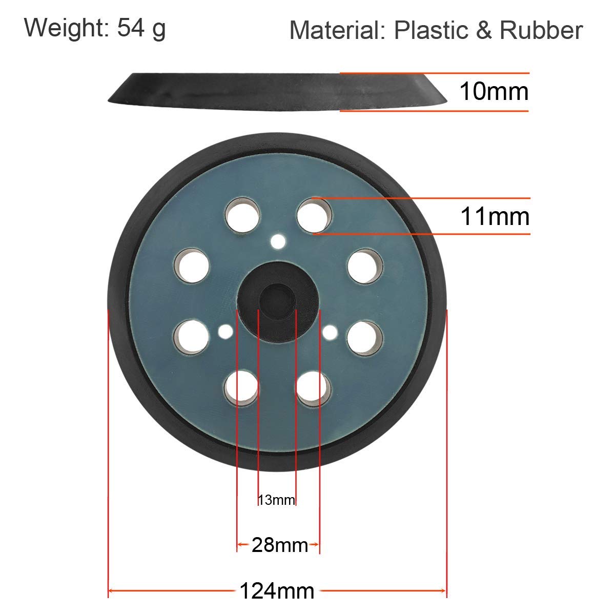 5Inch Orbital Sander Replacement Pad Compatible with Dewalt D26451 D26453