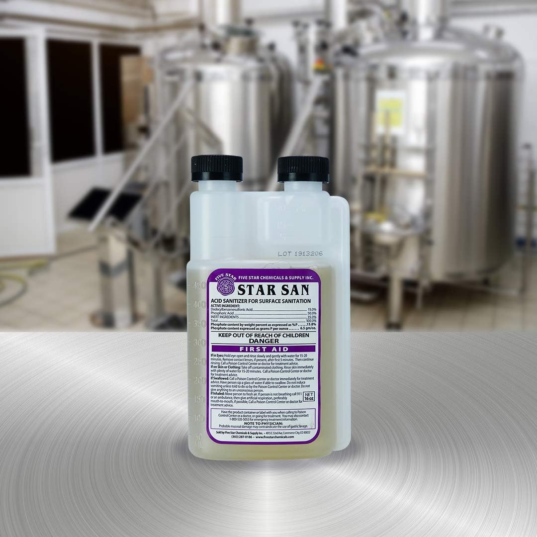 Star San Brew Sanitizer and FastRack 1 Gallon Fermenter Bundle