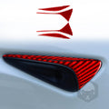 Fit for Tesla Model 3 2024-2026 Front Wing Side Turn Signal Bezel 4Pcs Red