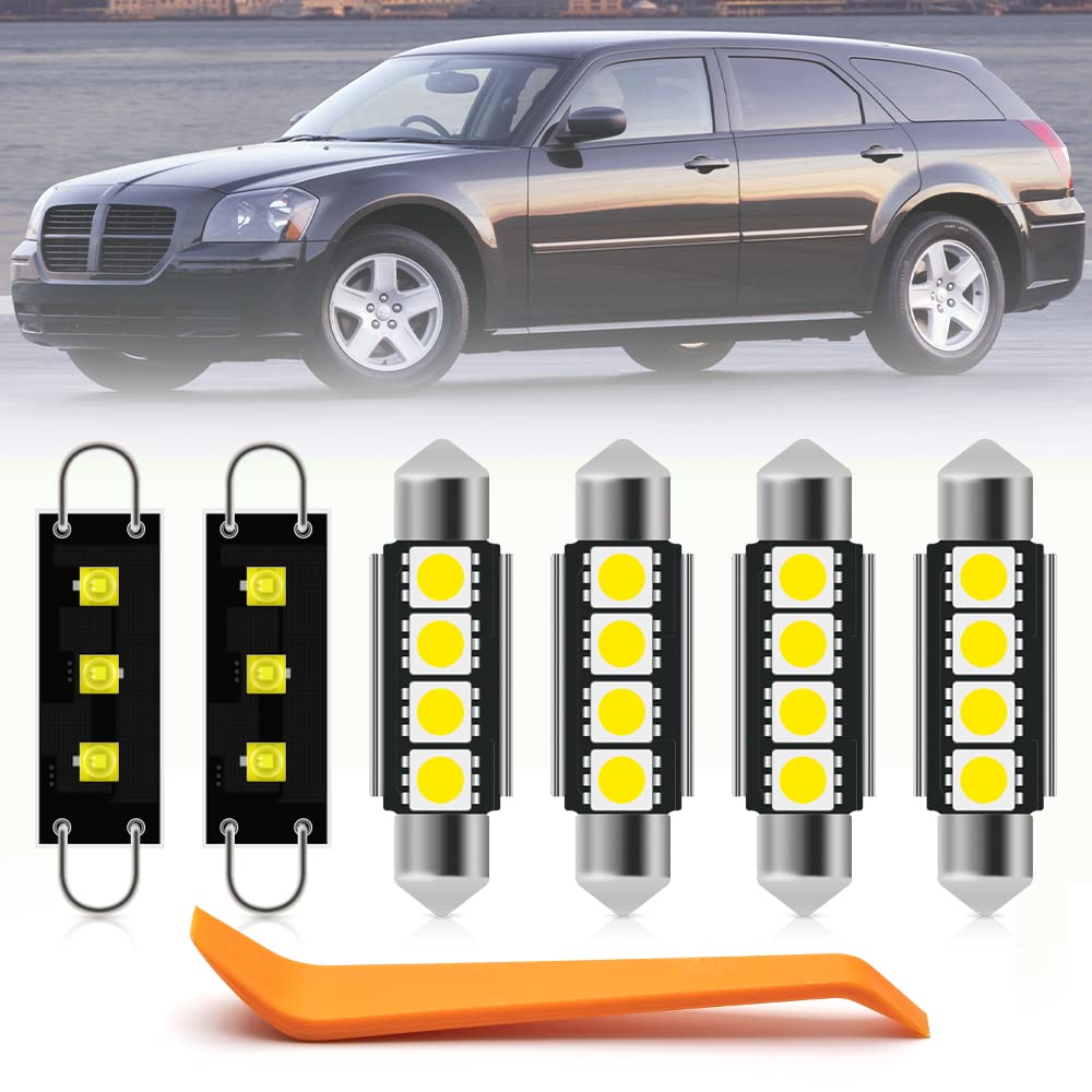 14Pcs Interior LED Light Bulbs Kit for Dod'ge Magnum 2005-2008