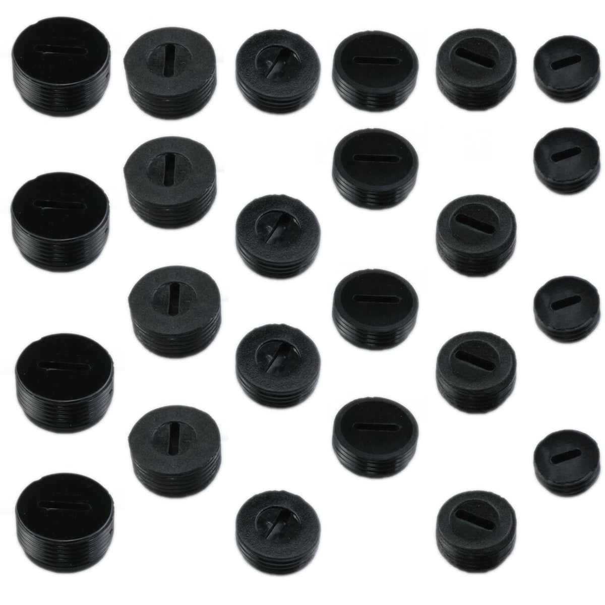 24 Piece Carbon Brush Holder Caps, 6 Sizes for Power Tools