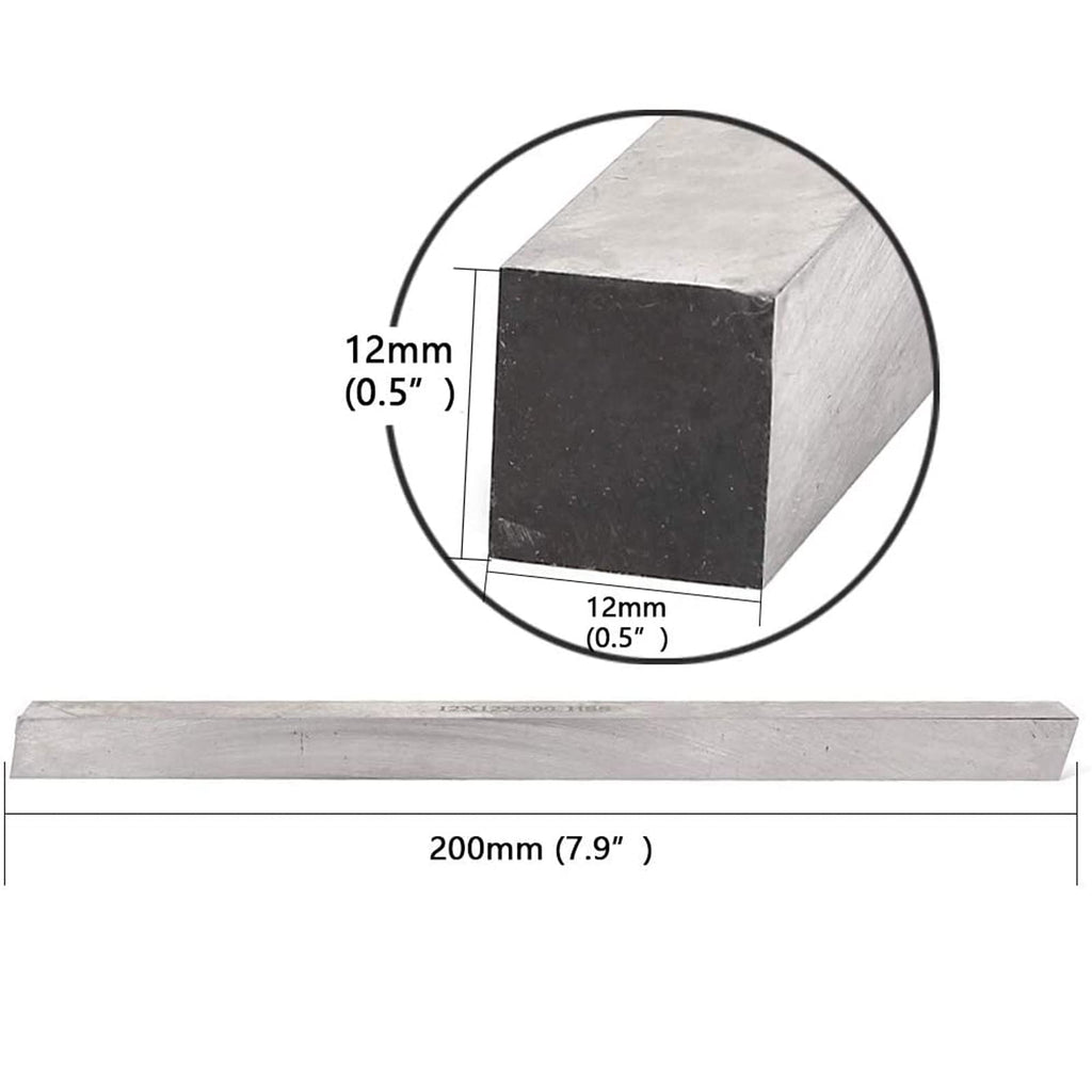 It Works Great 4pcs HSS Lathe Tool Bit 12mm x 12mm x 200mm, Square Lathe Turning Tool Blanks
